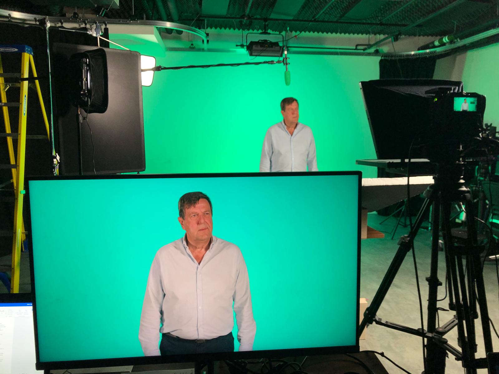 Nick Barton presenting in the training studio